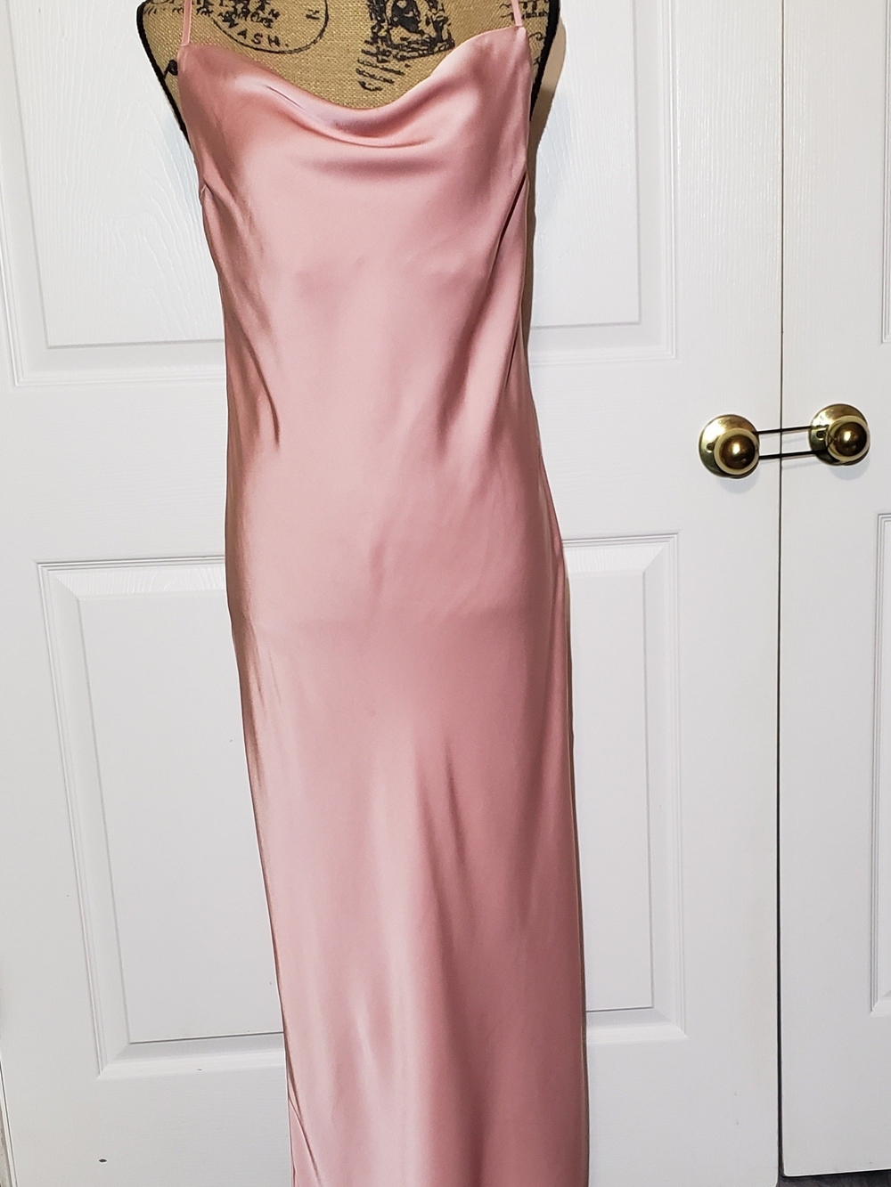 Slip Maxi Dress in Blush Pink